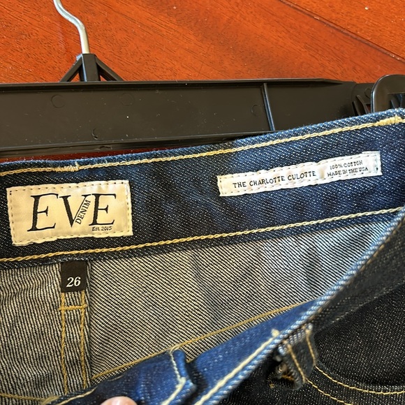 Eve Denim “Charlotte” Jean in raw dark denim. Size 26 - Picture 4 of 4